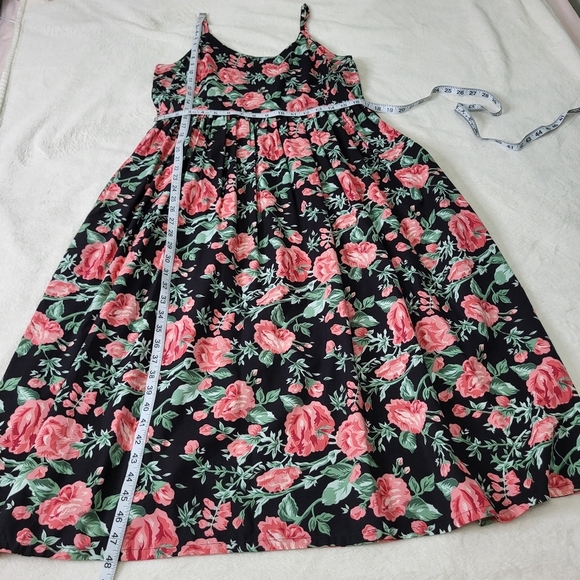 Vintage Jennifer Moore Pink Spaghetti Strap Sundress. Size Medium. Cotton/Rayon - Picture 11 of 13